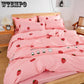 Cartoon Cat Bedding Set Animals Kids Bed Sets Girls Boys Home Textile Kids Girls Bedroom Decor Cover Pillowcase