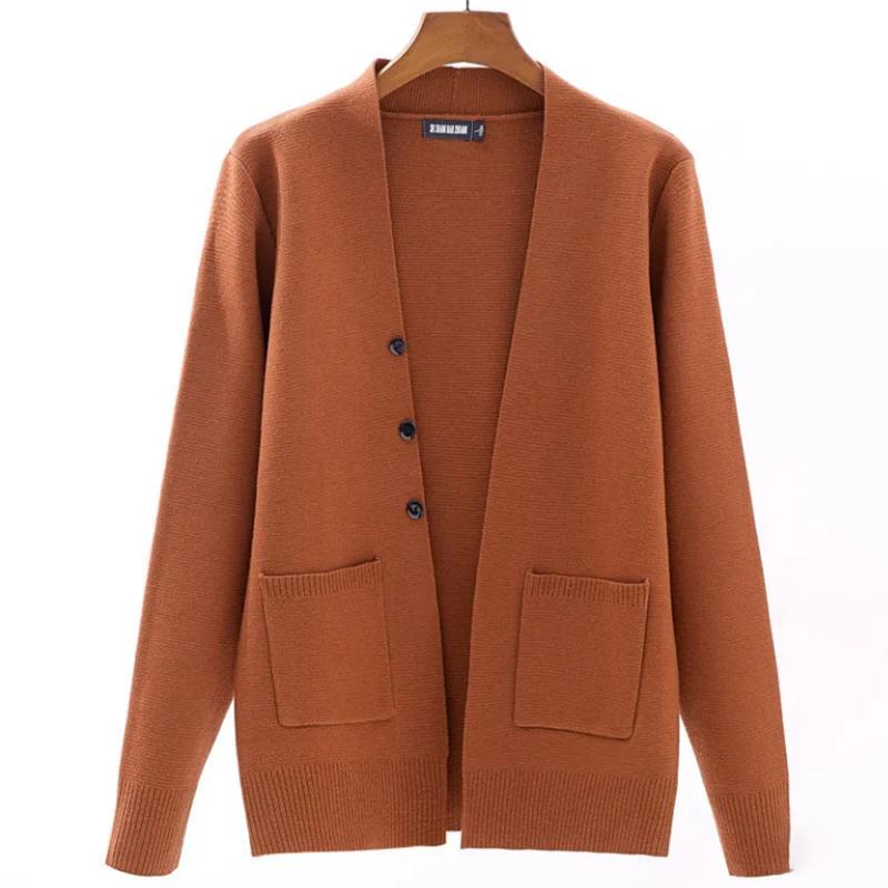 Thicken Men's Sweatershirts Knitwear Jacket Trend Youth Cardigan Men's Sweater Autumn