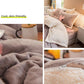 Household Milk Cashmere Lamb Cashmere Four-piece Coral Cashmere Bed Sheet Duvet Cover Winter Super Thick 4kg Double-sided Warm Flannel Bedding