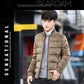 Men's Winter Gold Velvet Slim Coat Men's Mid-length Student Thick Coat Men's Padded Jacket Trend Cotton Coat Korean Version