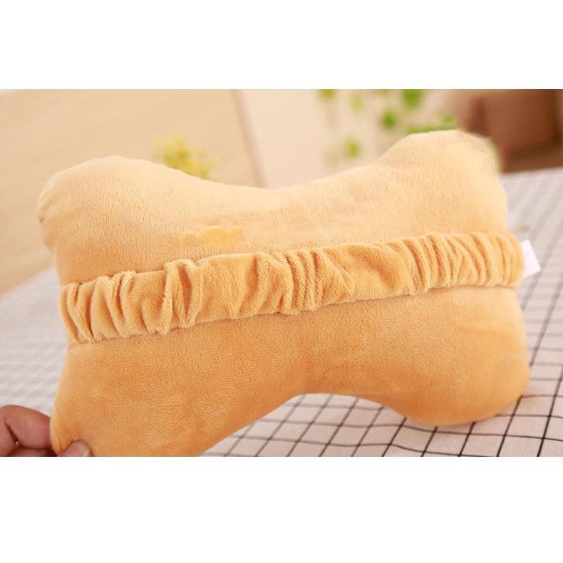 Plush Car Headrest Car Seat Waist Pillow Cute Cartoon Soft Neck Pillow Car Interior