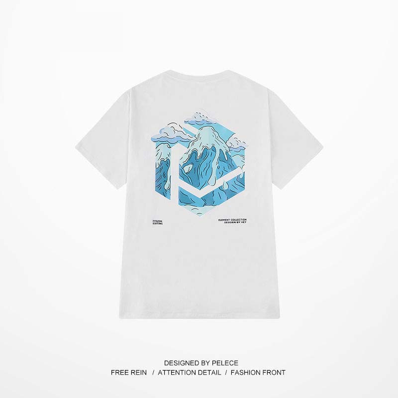 Hip-hop T-shirt Men's Short-sleeved Tide Brand Sports Summer Men's Shirt