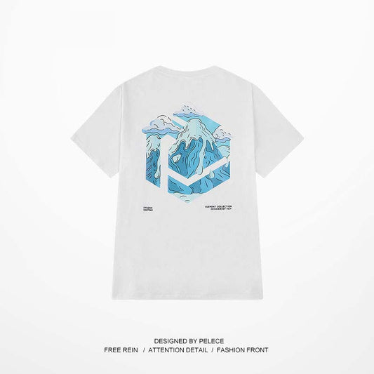 Hip-hop T-shirt Men's Short-sleeved Tide Brand Sports Summer Men's Shirt