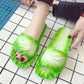 Slippers Female Summer Indoor Creative Cabbage Cute Soft Bottom Household Thick Bottom Bathroom Slippers Non-slip Parent-child Sandals and Slippers