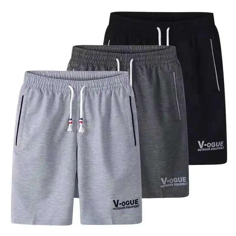 Summer Casual Shorts Sports Thin Loose Large Size Beach Shorts Middle-aged Men's Big Pants Soft Comfortable Skin-friendly Elastic Outer Wear Shorts