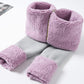 Extra-thick Leggings Women's Autumn and Winter Plus Velvet Thickening Outer Wear Threaded Slim Warm Pants