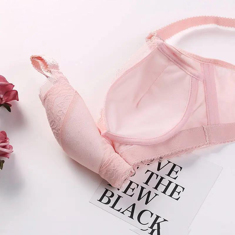 Summer Thin Sexy Lace No Steel Ring Small Chest Super Gathered Adjustable Underwear Ladies Underwear Bra