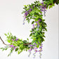 Artificial Wisteria Flower Bean Flower String Violet Plastic Silk Flower Decoration Vine Plant Flower Wedding Fake Flower Rattan