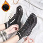 Winter Cotton Shoes All-match Ins Martin Boots Women's British Style Short Boots Small Leather Shoes