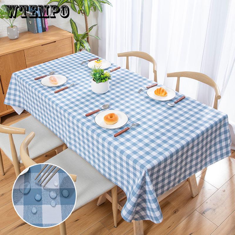 WTEMPO Plastic PVC Dustproof and Oilproof Tablecloth Table Coffee Table Cloth Printing
