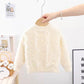Baby Girl's Plush Thickened Mink Sweater Foreign Style Autumn and Winter Girl's Inner Sweater