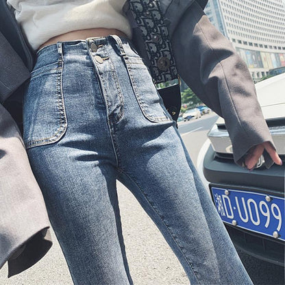 Fashion High Waist Skinny Jeans Women Pencil Pants Slim Elastic Womens Long Casual Jeans for Women