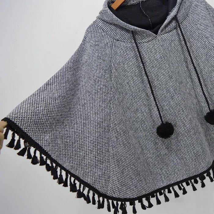 Fashion Women Coat and Capes Pullover Cape Women Winter Wraps Shawl Knitted Cloak Ponchos Women Autumn Winter