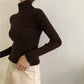 Autumn and Winter Turtleneck Thick Sweater Women's Loose Slim Long Sleeve Bottoming Shirt