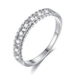 Micro inlay twist weaving couple ring Korean simple winding ring eBay Valentine's Day Gift