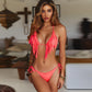 Bikini Set Swimwear Women Triangle Bikini Set Bandage Push-up Swimsuit Bathing Beachwear