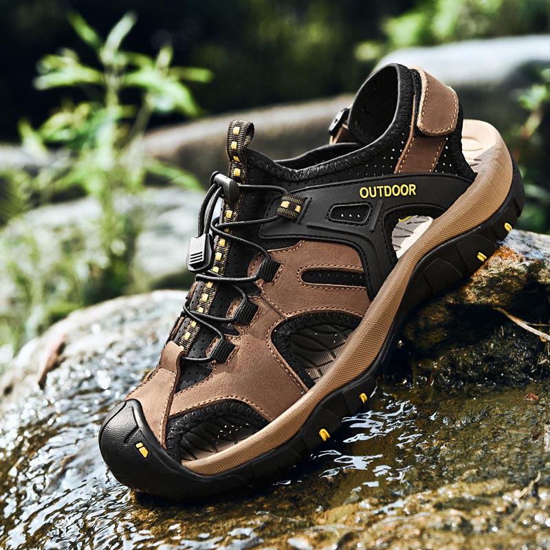 Plus Size 38-46 Men Outdoor Water Sneaker Non Slip Hiking Climbing Aqua Shoes Beach Barefoot Upstream Shoes Breathable Seaside Shoes