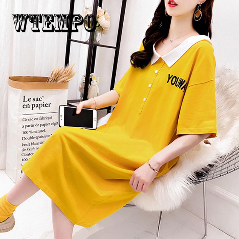 Women Casual Dresses 2019 Beading Cotton Long Shirt Dress Women White Loose Dress Summer Vestido