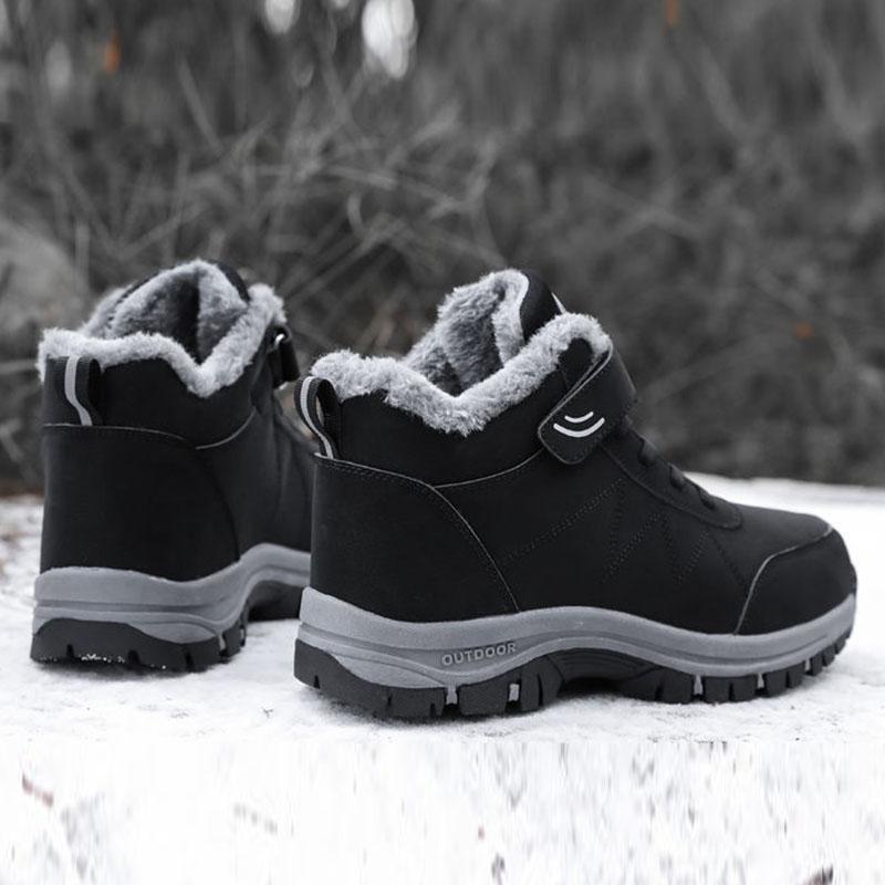 Elderly Shoes Cotton Shoes Winter Plus Velvet Waterproof Non-slip Thick Snow Boots Hiking Shoes Female