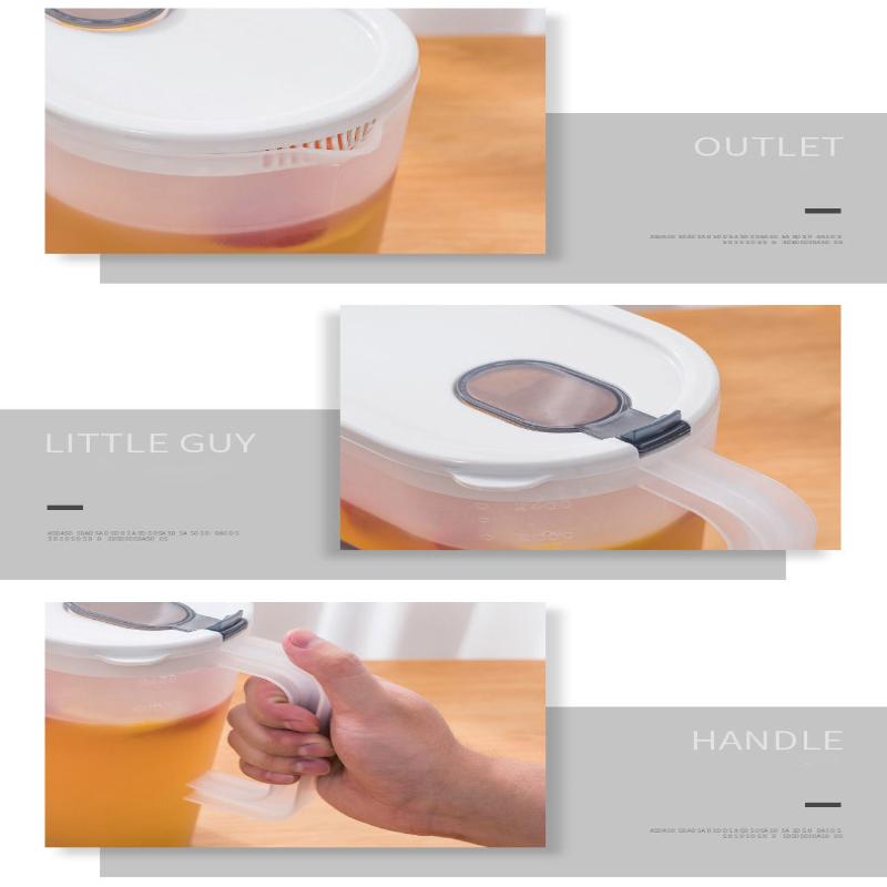 Nordic Cold Kettle Large Capacity Graduation Kettle High Temperature Resistant Household Beverage Teapot with Plain Water