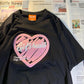 Cartoon embroidery T-Shirt Solid Cotton Simple Breathable Tee Female Casual Short Sleeves Tops