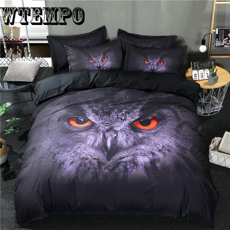 High Quality Bed Set 3d Animal Quilt Cover Bedding Set Article Wolf Four Paper Set