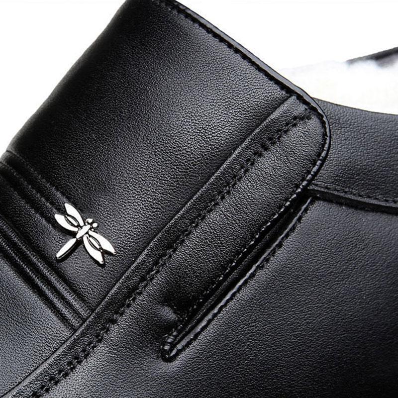 Cotton Shoes Men's Winter Plus Velvet Warm Shoes Tendon Bottom Middle-aged and Elderly Father Shoes Winter Non-slip Men's Cotton Shoes