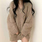 Loose V-neck Loose Sweater Women's Spring and Autumn Clothes Are Thin and Versatile Mid-length Lazy Style Sweater Sweater Top Oversizedsweater