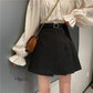 Women Sexy Tight Irregular A-line High Waist  Short Skirt Zipper Elastic Waist Club Casual Home Office