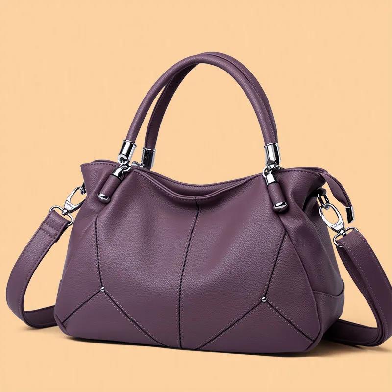 Women Handbag Casual Female Crossbody Bags Soft Surface Genuine Leather Cowhide High Capacity