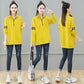 Mid-length Stand-up Collar Cotton Sweat Women Spring and Autumn Loose Pullover Blouse Fashionable Slim Coat