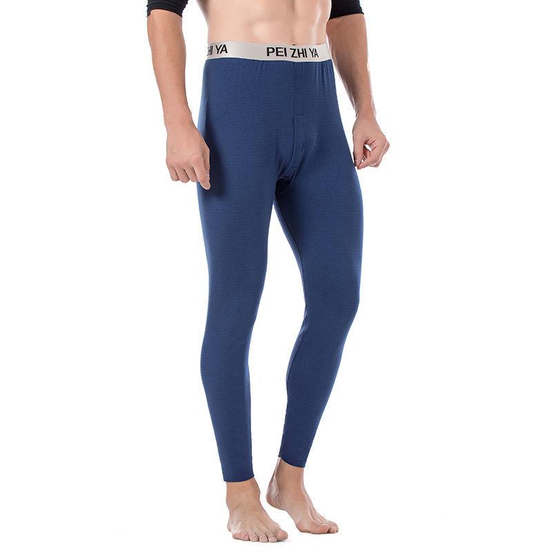 Men Winter Thermal Pants Male Autumn Tight Pants Thicken Windproof Comfortable Soft Lining High Elasticity Slim Wearable Versatile Spring Sweatpants