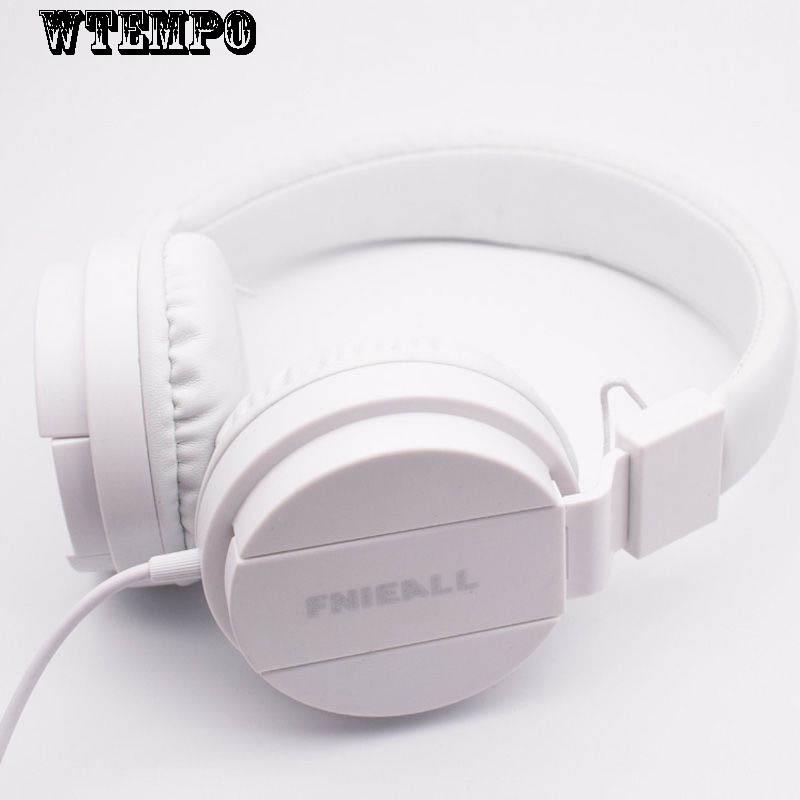 WTEMPO Brand Headset Mobile Phone K Song Game Cable Control Cool Running Headphones Unisex