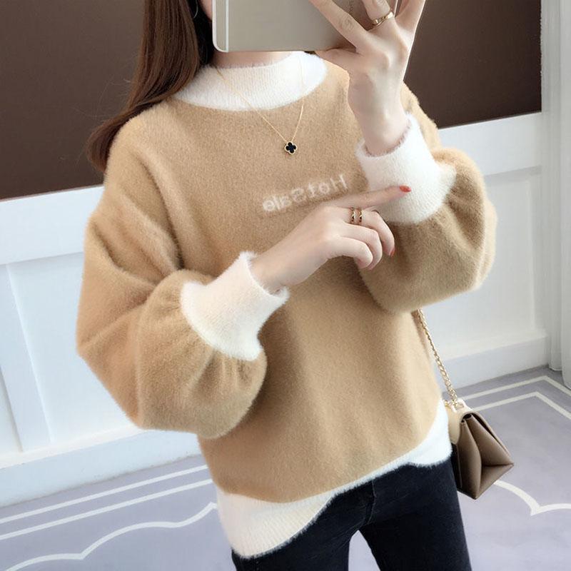 Autumn and Winter Thick Sweater European and American Style Jacket Loose Casual Young Women's Top