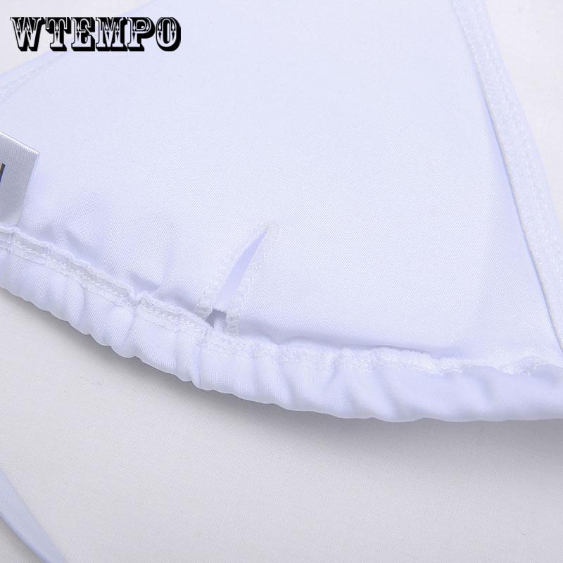 WTEMPO Sexy Diamond Shoulder Bikini Fashion Split Cross Swimwear