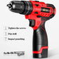 12V Luxury Household Electric Screwdriver Set Digital Display Cordless Electric Drill with Tool Box