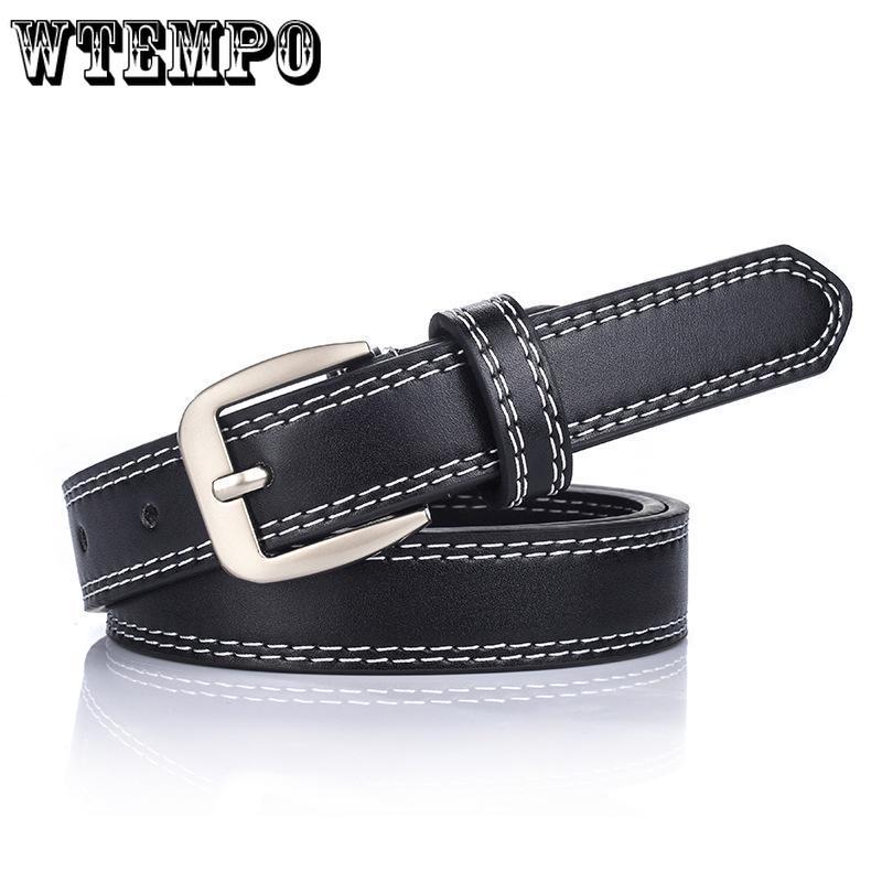 Belt Women Belt Vintage Faux Leather Metal Buckle Waistband