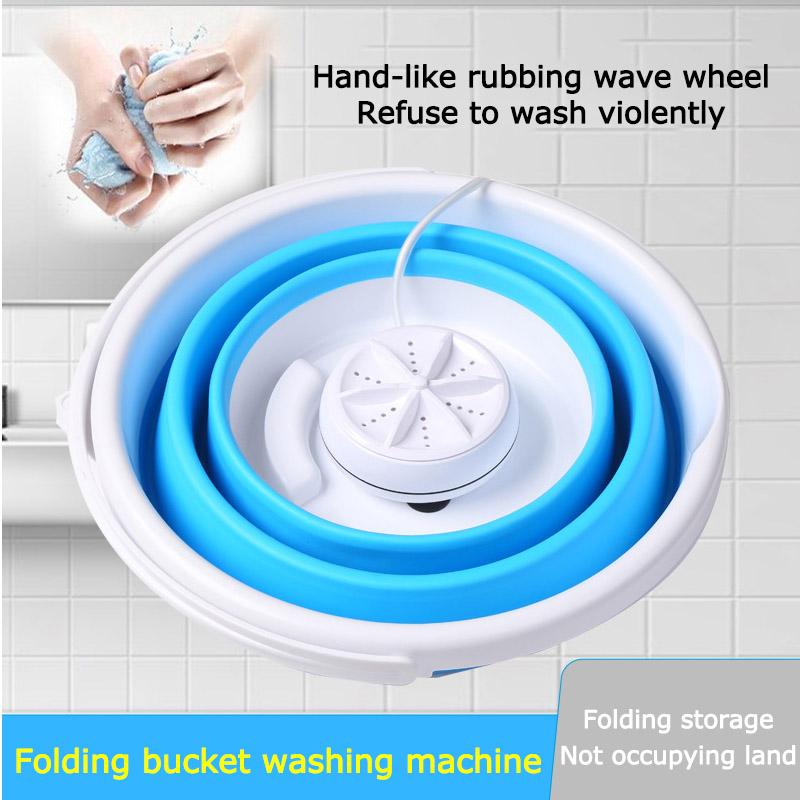 Turbo Washing Folding Washing Machine Portable Dehydrating Mini Household Small Baby Dormitory Underwear Washing Socks Artifact