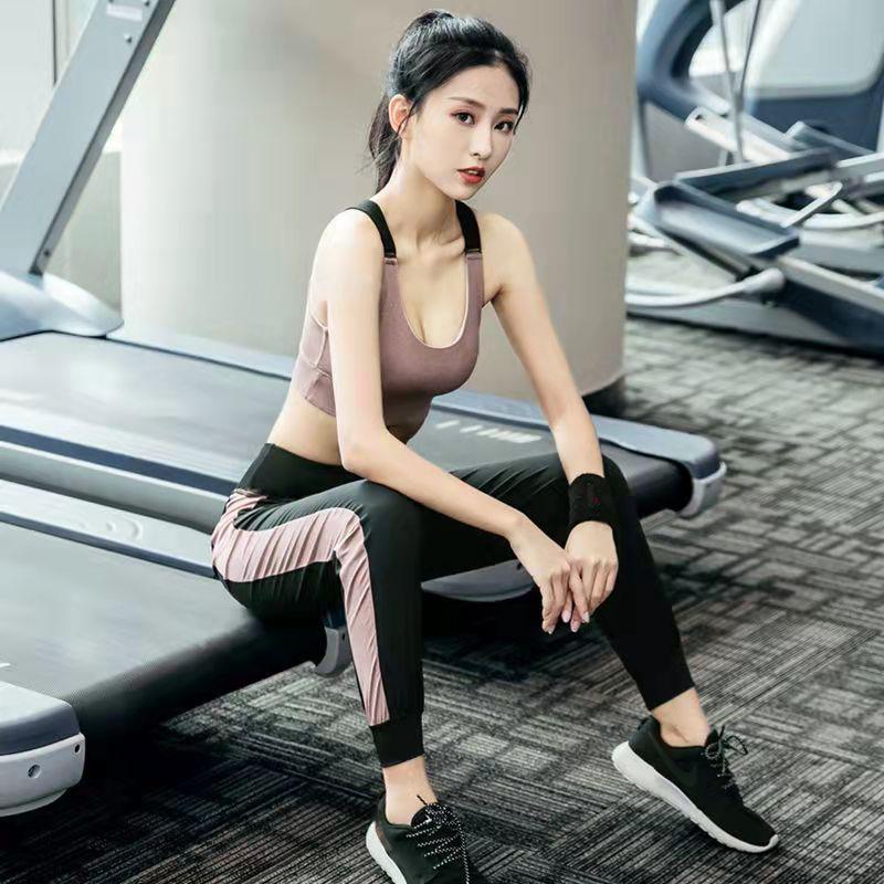 3PCS Women's Sports Suit Yoga Clothes Quick-drying Clothes Gym Running Loose Morning Running Fitness Clothes Three-piece Suit Tracksuits Jogging Suit