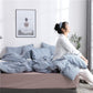 Comforter Bedding Sets Simple Boy Men Women for Striped Lattice Printing Duvet Cover