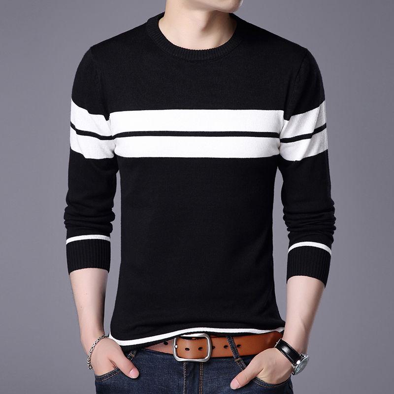 Cashmere Wool Sweater Men 2019 Autumn Winter Slim Fit Pullovers Men Pull Homme Christmas Sweaters