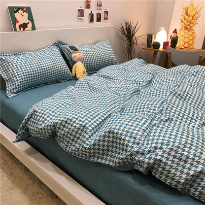 Fashion Simple Style Home Bedding Sets Bed Linen Duvet Cover Flat Sheet Winter King Queen Twin