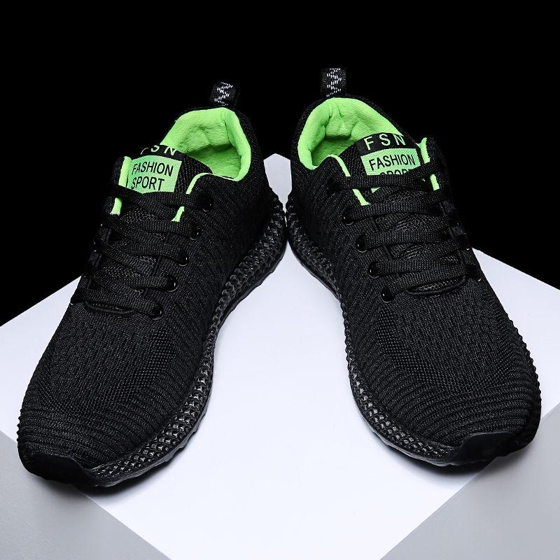 Fly -Woven Breathable Shoes Male Low Top Training Shoes Casual Lightweight Shoes Running Sneakers
