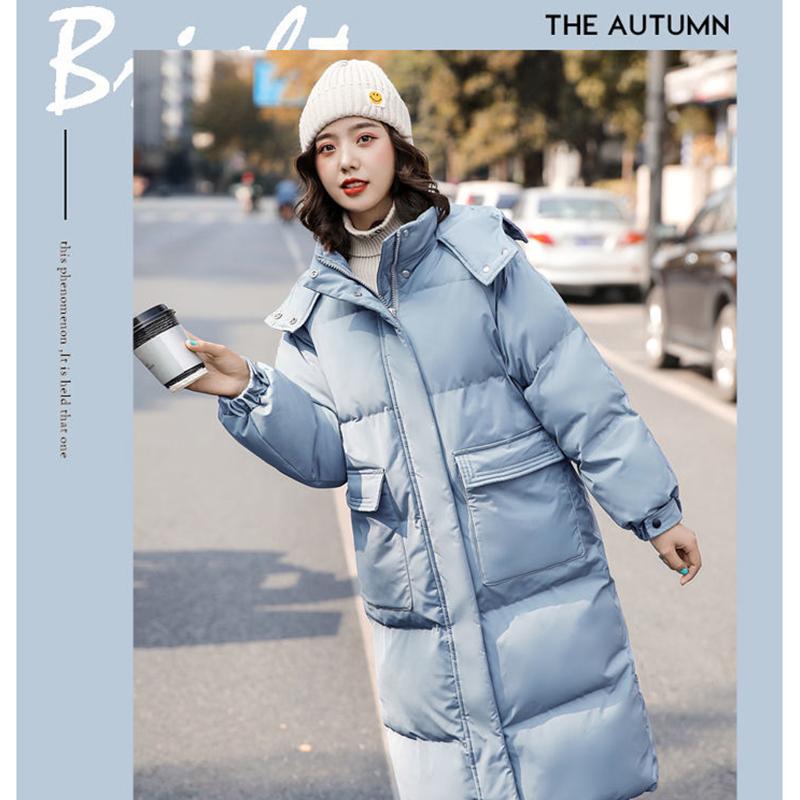 Knee-over-knee Down Padded Jacket Women's Mid-length Plus Size Loose and Thick Warm Jacket In Autumn and Winter