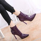 Winter Fashion Ladies Boots High Heels Ladies and Ankle Boots Sexy Pointed Shoes Fine Martin Boots