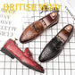 British Korean Men's Leather Shoes Formal Official Party Men's Shoes Leather Embossing Classic Luxury Mans Footwear