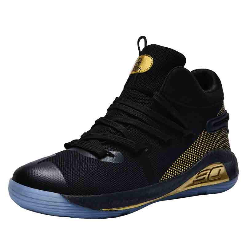 High-top basketball shoes men outdoor non-slip sports basketball shoes white black sneakers tennis
