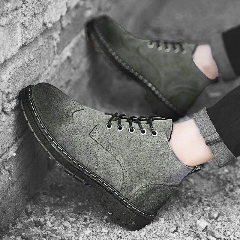 Men's High-top Shoes Short Boots Tooling Military Boots Comfortable Outdoor Martin Boots Men Winter