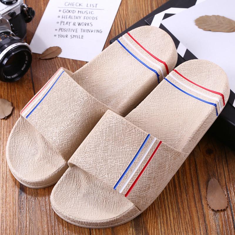 Summer Korean Home Bathroom Slippers Indoor and Outdoor Couples Non-slip Soft Bottom Extra Large Size Sandals and Slippers for Men and Women