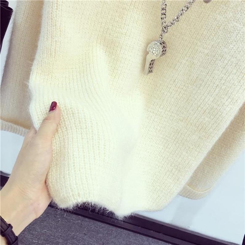No Pilling Autumn and Winter Sweater Round Neck Pullover Student Sweater Loose Thick Korean Version of The Bottoming Shirt Jacket